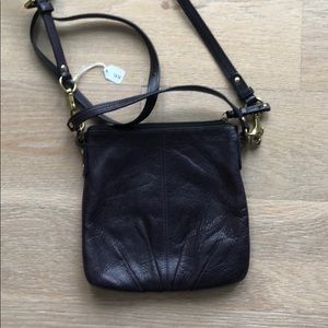 Purple coach purse